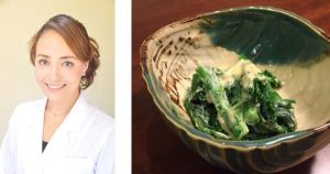 老けないおかず　菜の花の辛子マヨ和え