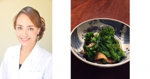 老けないおかず　菜の花と油揚げの煮びたし