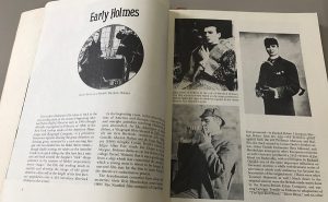 初期にホームズを演じた役者たち（『THE FILMS OF SHERLOCK HOLMES』より。以下同）