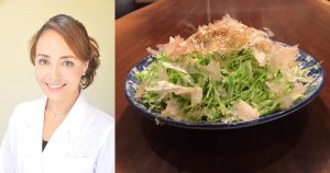 キャベツのアツアツごま油あえ